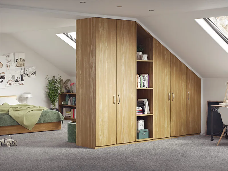 Sloped ceiling wardrobes